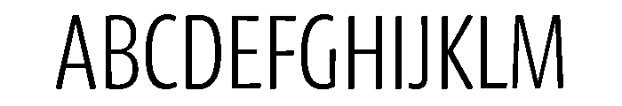 Chidori Condensed Light Font UPPERCASE