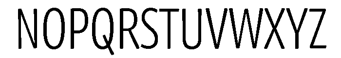 Chidori Condensed Light Font UPPERCASE