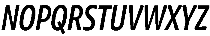 Chidori Condensed Medium Italic Font UPPERCASE