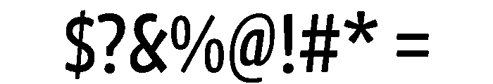 Chidori Condensed Medium Font OTHER CHARS