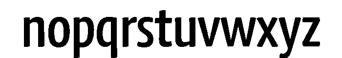 Chidori Condensed Medium Font LOWERCASE