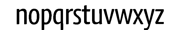 Chidori Condensed Regular Font LOWERCASE