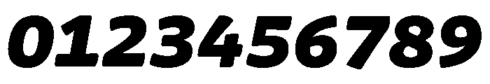 Chidori Expanded Black Italic Font OTHER CHARS