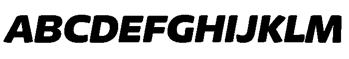 Chidori Expanded Black Italic Font UPPERCASE