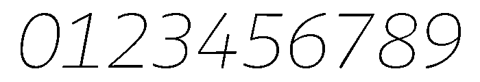 Chidori Expanded ExtraLight Italic Font OTHER CHARS
