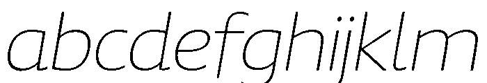Chidori Expanded ExtraLight Italic FONT