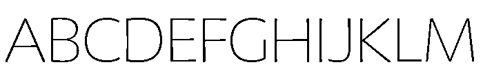 Chidori Expanded ExtraLight Font UPPERCASE