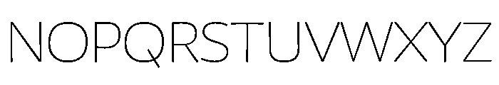 Chidori Expanded ExtraLight Font UPPERCASE
