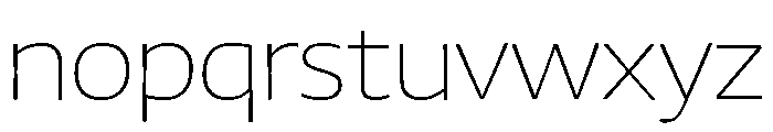 Chidori Expanded ExtraLight Font LOWERCASE