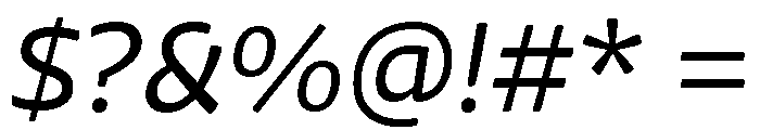 Chidori Expanded Italic Font OTHER CHARS