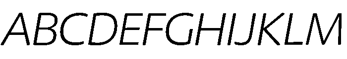 Chidori Expanded Light Italic Font UPPERCASE