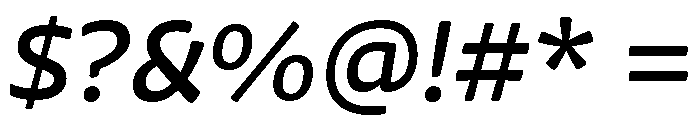 Chidori Expanded Medium Italic Font OTHER CHARS