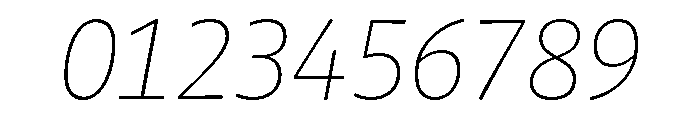 Chidori ExtraLight Italic Font OTHER CHARS