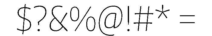 Chidori ExtraLight Font OTHER CHARS