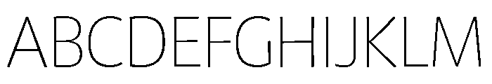 Chidori ExtraLight Font UPPERCASE