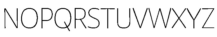 Chidori ExtraLight Font UPPERCASE