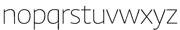 Chidori ExtraLight Font LOWERCASE