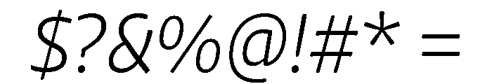 Chidori Light Italic Font OTHER CHARS