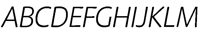 Chidori Light Italic Font UPPERCASE