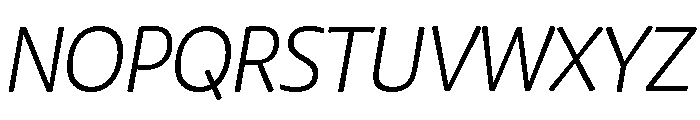 Chidori Light Italic Font UPPERCASE