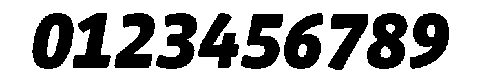 Chidori SemiCondensed Black Italic Font OTHER CHARS