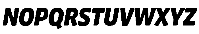 Chidori SemiCondensed Black Italic Font UPPERCASE