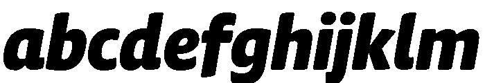 Chidori SemiCondensed Black Italic FONT