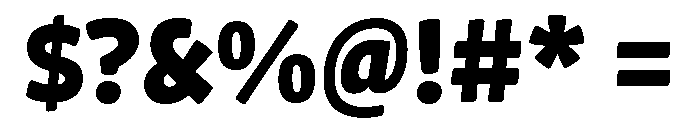 Chidori SemiCondensed Black Font OTHER CHARS