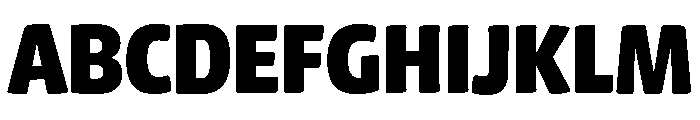 Chidori SemiCondensed Black Font UPPERCASE