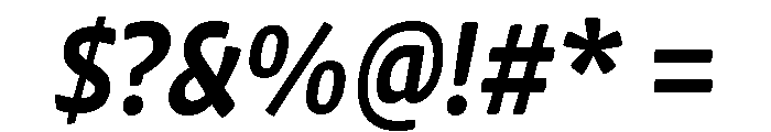 Chidori SemiCondensed Bold Italic Font OTHER CHARS