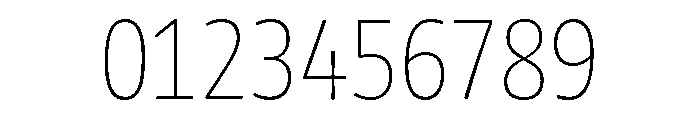 Chidori SemiCondensed ExtraLight Font OTHER CHARS