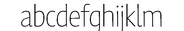 Chidori SemiCondensed ExtraLight FONT