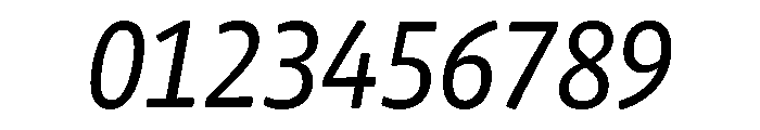 Chidori SemiCondensed Italic Font OTHER CHARS