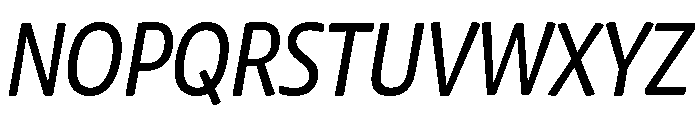 Chidori SemiCondensed Italic Font UPPERCASE