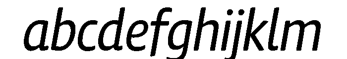 Chidori SemiCondensed Italic FONT