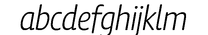 Chidori SemiCondensed Light Italic FONT