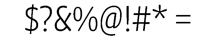 Chidori SemiCondensed Light Font OTHER CHARS