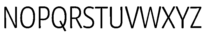 Chidori SemiCondensed Light Font UPPERCASE