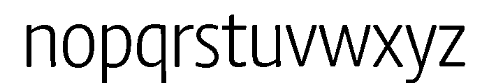 Chidori SemiCondensed Light Font LOWERCASE