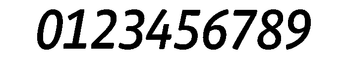 Chidori SemiCondensed Medium Italic Font OTHER CHARS