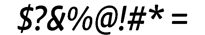 Chidori SemiCondensed Medium Italic Font OTHER CHARS