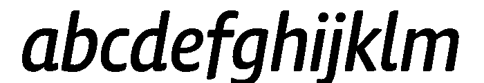 Chidori SemiCondensed Medium Italic FONT