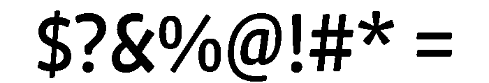 Chidori SemiCondensed Medium Font OTHER CHARS