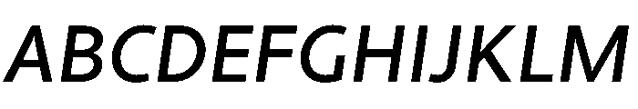 Chidori Variable Medium Italic Font UPPERCASE