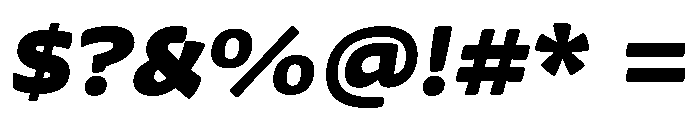 Chidori Wide Black Italic Font OTHER CHARS