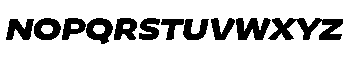 Chidori Wide Black Italic Font UPPERCASE