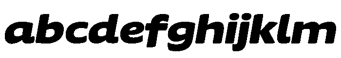 Chidori Wide Black Italic FONT