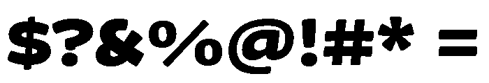 Chidori Wide Black Font OTHER CHARS