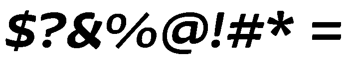 Chidori Wide Bold Italic Font OTHER CHARS