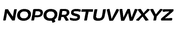 Chidori Wide Bold Italic Font UPPERCASE